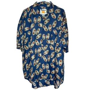 Camisa Protest De Colección Años 90 Abstracta Multicolor 100% Seda Botón Frontal Para Hombre XL - Imagen 1 de 9