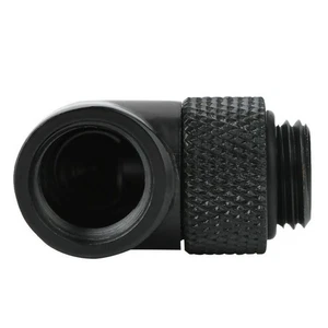 Black Tube Fitting Connector Adapter Durable For Computer PC Water Cooling - Zdjęcie 1 z 10