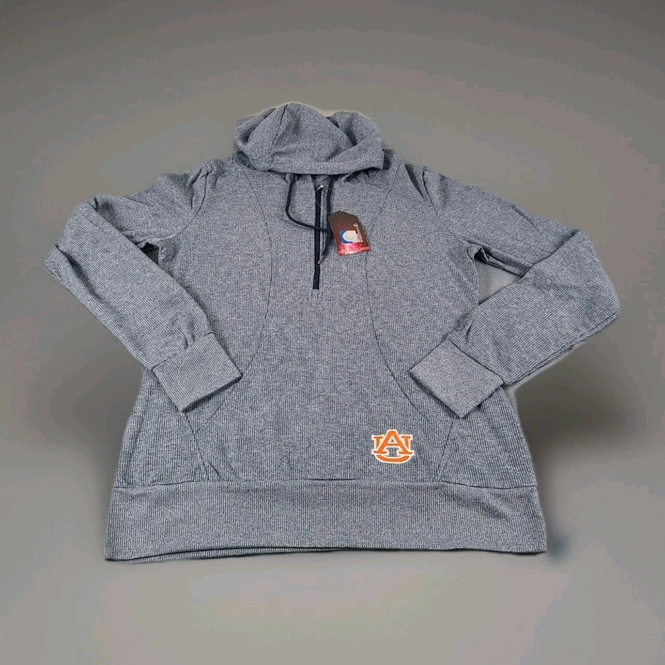 Antigua Auburn Tigers Women's Justice Pullover Hoodie 1/4 Zip Size L NWT - Image 1 of 4