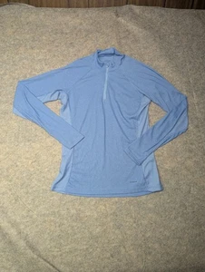 Patagonia Womens 1/4 Zip Baselayer Lightweight Purple Pullover Large Hiking - Picture 1 of 9