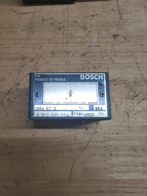 BOSCH 9 810 161 174 VÁLVULA DE RETENCIÓN HIDRÁULICA PRESIÓN MAX 4500 PSI, NUEVO MRA 6T 2 Foto 1 de 4