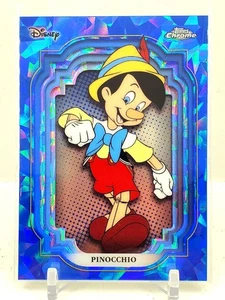 2024 Topps Chrome Disney Pinocchio Sapphire Blue Refractor SP Card 113 B - Picture 1 of 2