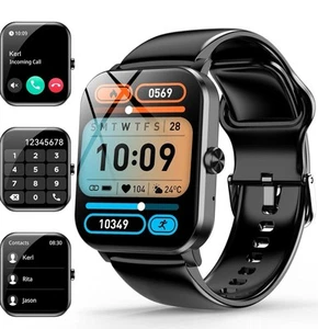 Smart Watch for Men Women: Call, Heart, Sleep, Waterproof Fitness Tracker - Picture 1 of 7