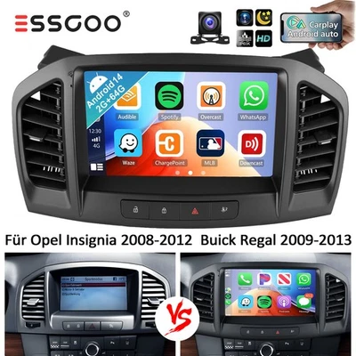 Android 14 Autoradio Für Opel Insignia A 2008-2012 2+64G Carplay GPS RDS BT +KAM - Bild 1 von 4