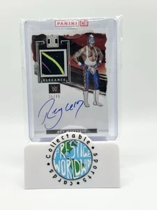 2023 Panini Impeccable WWE Elegance Memorabilia Silver /49 Rey Mysterio Auto - Picture 1 of 2