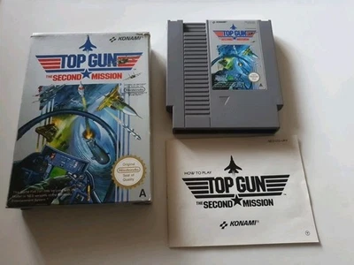 Top Gun The Second Mission NES Game Complete Boxed CIB With Manual PAL A - Image 1 of 4