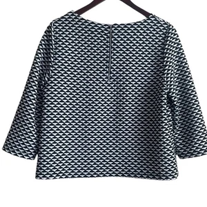 Chicos Travelers 1 Women Top M Texture Stretch Comfort Classic Career Office - Picture 1 of 11