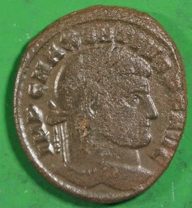 Roman Imperial ae23 Bronze Large Follis of Maxentius FIDES @2600 - Picture 1 of 3