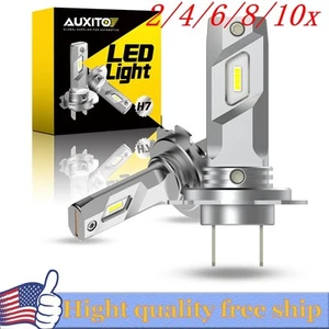 H7 LED Headlight Bulb Kit High/Low Beam 10000LM Brighter 6500K Cool White 2/4X - Picture 1 of 20