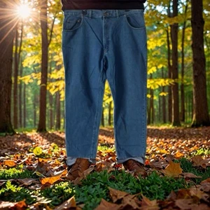 Pantalones de mezclilla de algodón Scandia Woods usados para hombre talla 40 X 30 estilo clásico cómodo - Imagen 1 de 8