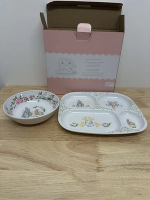 New In Box Pottery Barn Kids LoveShackFancy Easter Baby Feeding Set #50 - Image 1 of 4