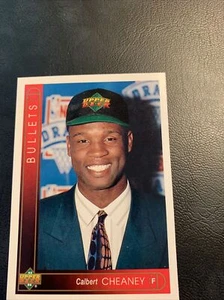 #164 Calvert Cheaney Washington bullets 1993 94 Upper Deck Basketball Card Cb23 - Picture 1 of 2
