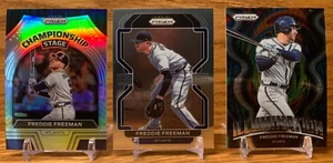 FREDDIE FREEMAN Meisterschaft Bühnenpreis SET | 2022 Panini Prizm Braves DODGERS - Bild 1 von 2