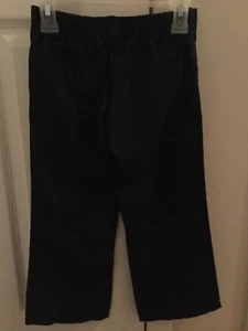 Girls’ 6 French Toast navy blue wide-leg/stretch-waist slacks gently used - Picture 1 of 2