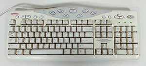 Vintage Compaq GYUR79SK SK-2800C 341162-006 387084-003 Wired Beige PS/2 - Tested - Picture 1 of 6