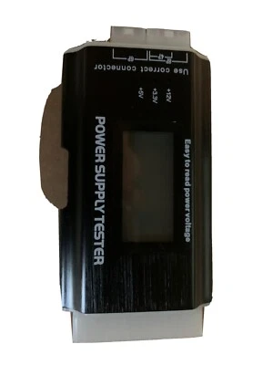 Digital LCD Power Supply Tester Computer 20/24 Pin Check PC 4 PSU ATX - Image 1 of 4