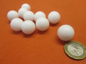 Delrin Acetal Kugeln POM weiß, (3/4") 0,750" Durchmesser, 10 Kugeln pro Pkg - Bild 1 von 4