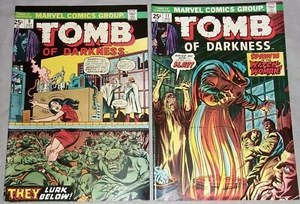 Lot Grab der Dunkelheit #9 & #11 Stan Lee Jack Kirby Marvel USA 1974 Comics Sehr guter Zustand - Bild 1 von 11