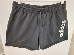 ADIDAS Women's Black Essentials Linear French Terry Shorts Plus 1X NWT $28 - Picture 1 of 3