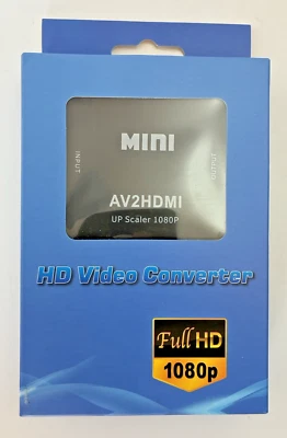 RCA to HDMI Female Converter Composite CBS Video Adapter - AV2HDMI NEW - Image 1 of 2