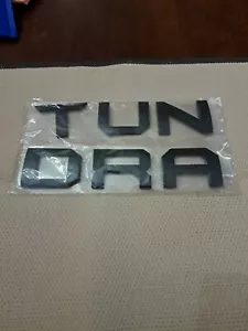 Fits 14-21 Black Tundra Tailgate Emblem Badge Logo New - Picture 1 of 5
