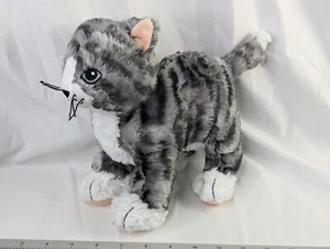 Ikea Gray Cat Kitten Plush 9 Inch Stuffed Animal Toy - Picture 1 of 10