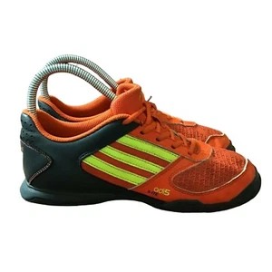 Adidas adi5 X-ITE Shoes Youth Boys 4.5 Orange Black Turf Soccer Athletic Sneaker - Picture 1 of 10