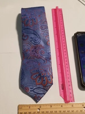 Corbata TED BAKER London para hombre 100 % seda cachemira naranja en excelente estado look leer  Foto 1 de 2