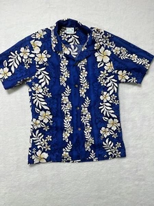Jade Fashions Men's Hawaiian Aloha Shirt S Made in Hawaii USA Hibiscus Flowers - Picture 1 of 4