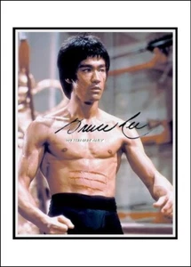 Bruce Lee, Autographed,  A5 - Cotton Canvas Image. Limited Edition (BL-1) x - Picture 1 of 1
