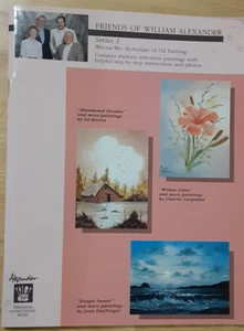 Friends of William Alexander Series 1 Wet-on-Wet Technique Oil Painting Book - Picture 1 of 8