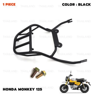 For Honda Monkey 125 Z125 2018 - 22 Rear Rack Luggage Carry Matte Black - Picture 1 of 10