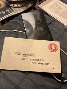 ADVERTISING UNUSED ENVELOPE TO R. H. MACY & CO JEWELERS NEW YOR CITY - Picture 1 of 2