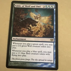 FABLE OF WOLF AND OWL-EVENTIDE- MTG- MAGIC THE GATHERING - Picture 1 of 2