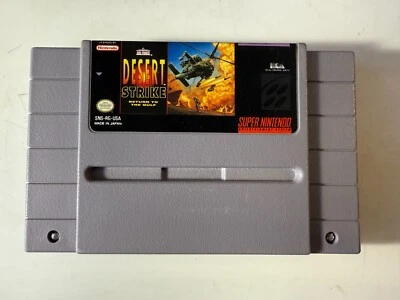 Desert Strike: Return to the Gulf (Super Nintendo SNES, 1992) Tested Working - Image 1 of 3