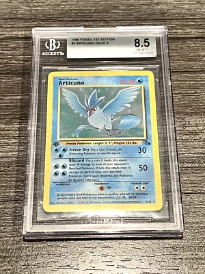 Articuno Holo 1999 Fossil BGS 8.5 – 1st Edition - Rare Low Pop (PSA/CGC) - Image 1 of 4