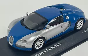 1/43 Minichamps Bugatti Veyron Centennaire 2009 Chrom/Blau 400 110850 BK071 - Bild 1 von 7