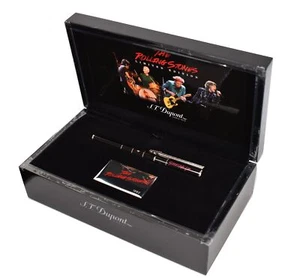 S.T. Dupont L.E. Rolling Stones Black Lacquer Rollerball Pen 142032 New  - Foto 1 di 6