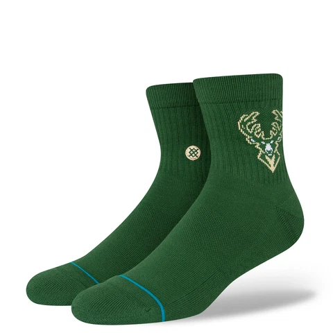 Men's Stance Milwaukee Bucks Logo Quarter Socks Cover