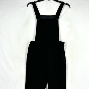 Romeo & Juliet Couture Womens Small Overalls Jumpsuit Black Polyester Bootcut