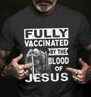 T-Shirt Fully Vaccinated by the Blood of Jesus Knight Templer Herren schwarz