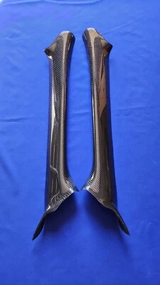 New Carbon Fiber A- Pillars  Covers Fits  2002-2007 Subaru Impreza  - Image 1 of 4