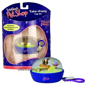 Year 2007 Littlest Pet Shop LPS Take-Along Clip-On Keychain Rabbit and Butterfly - Picture 1 of 1