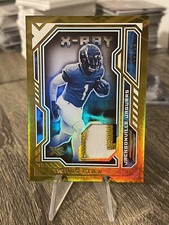 (# /10) TRAVIS ETIENNE RC GOLD X-RAY SWATCHES TRI-COLOR JERSEY - 2021 PANINI XR