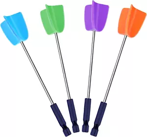 4 Pcs Resin Mixer Paddles for Resin Drill Epoxy Mixer Attachment Paint Stirrer - Picture 1 of 11