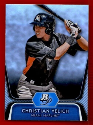 2012 Bowman Platinum Prospects #BPP49 Christian Yelich - Image 1 of 2