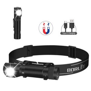 LED Headlamp Head Torch Rechargeable Headlight Waterproof Flashlight Light Lamp - Picture 1 of 13