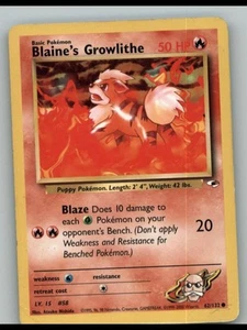 Gym Heroes 62/132 Blaine's Growlithe DMG - Imagen 1 de 2