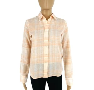 GANT Women Light Pink Check Voile Long Sleeves Shirt Size EU 40 UK 14 US 10 - Picture 1 of 10