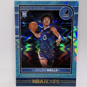 2024-25 Panini NBA Hoops JAYLEN WELLS (RC) Teal Explosion SP GRIZZLIES ROOKIE - Picture 1 of 2